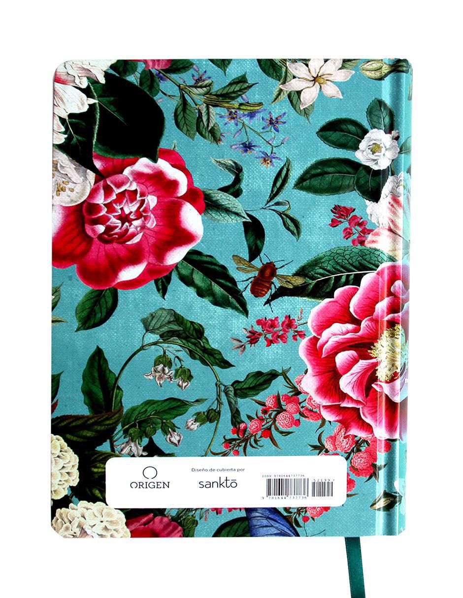 Libro Biblia RVR 1960 letra grande, manual, tapa dura jardín de flores de Reina Valera