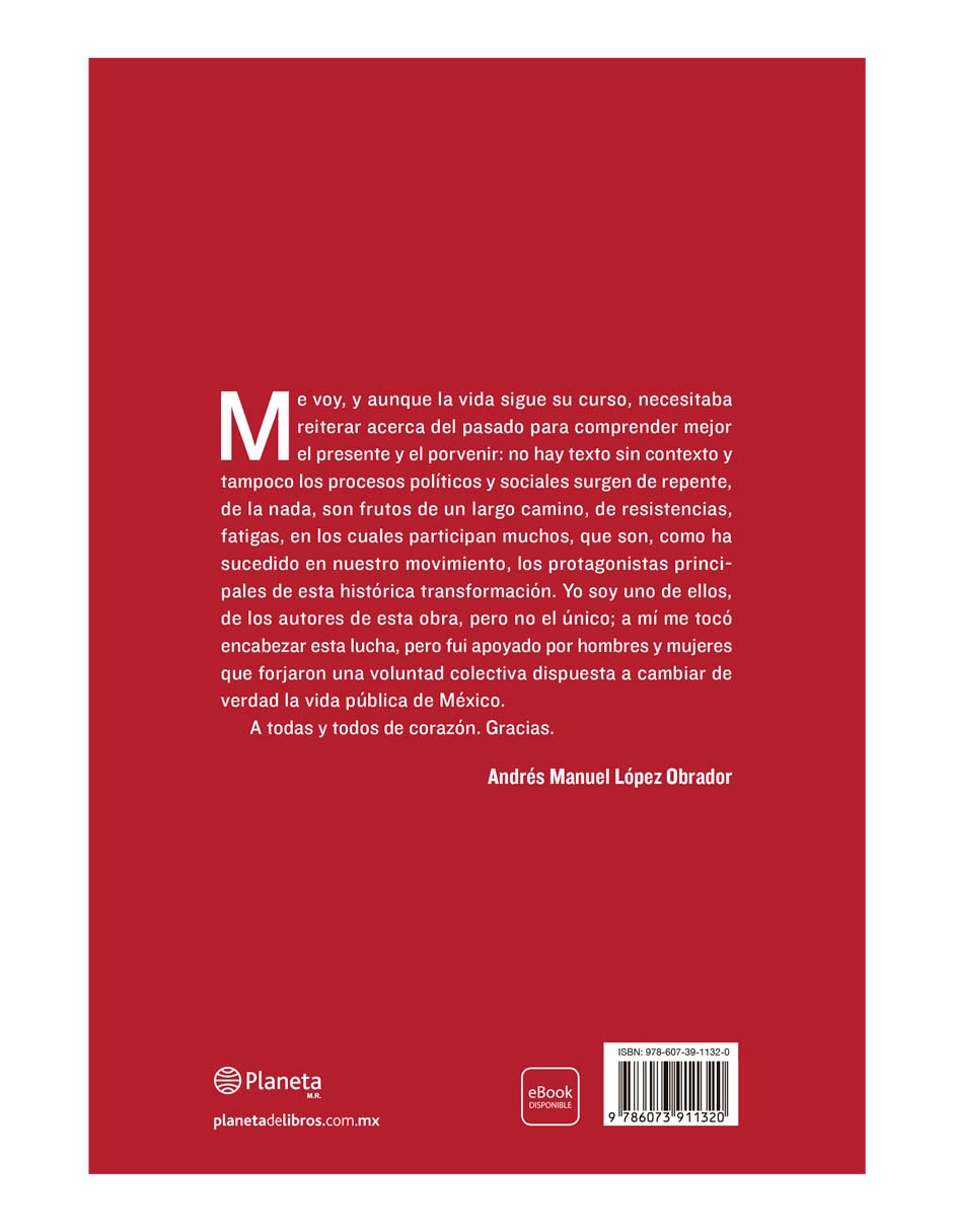 Libro Gracias de Andres Manuel Lopez Obrador