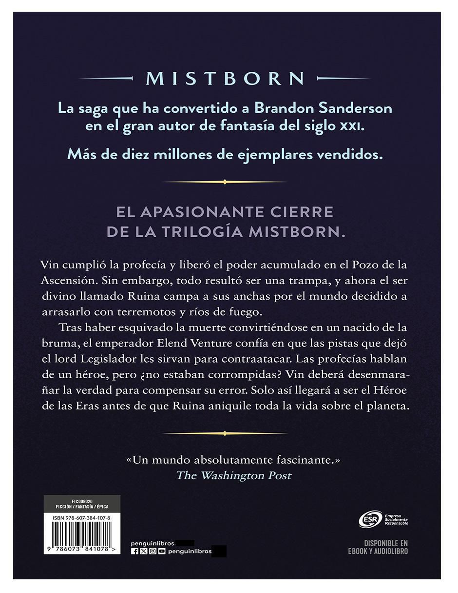 Libro El Héroe de Las Eras Mistborn Libro 3 de Brandon Sanderson 2