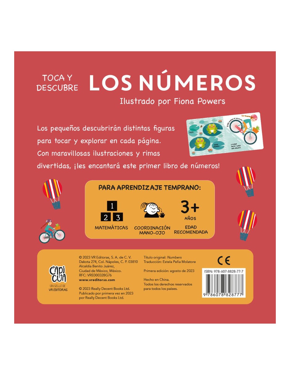 Libro Toca y Descubre Los Números de Fiona Powers