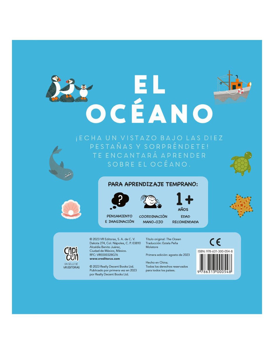 Libro Abre y Descubre El Océano de Fiona Powers