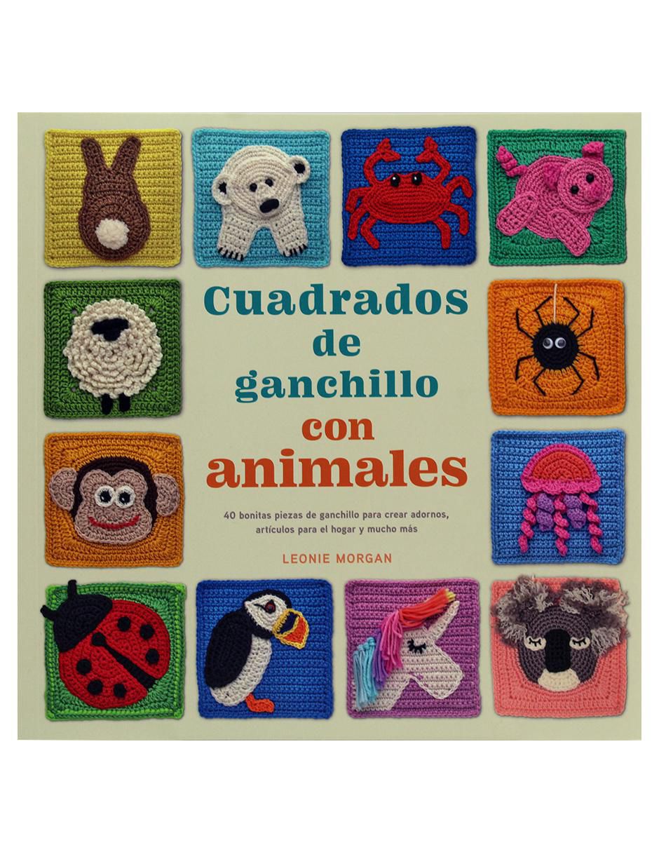 Libro Cuadrados de ganchillo con animales de Leonie Morgan