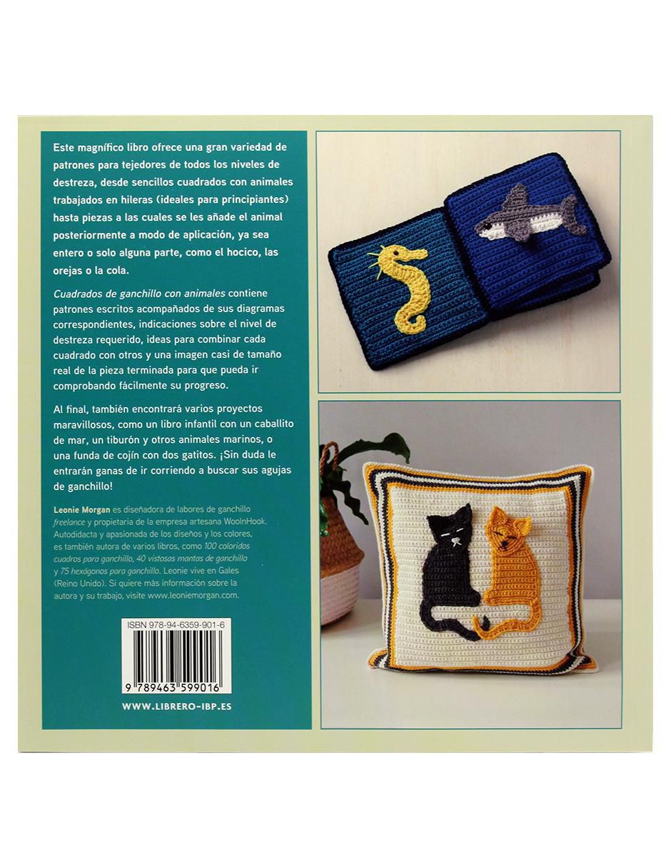 Libro Cuadrados de ganchillo con animales de Leonie Morgan