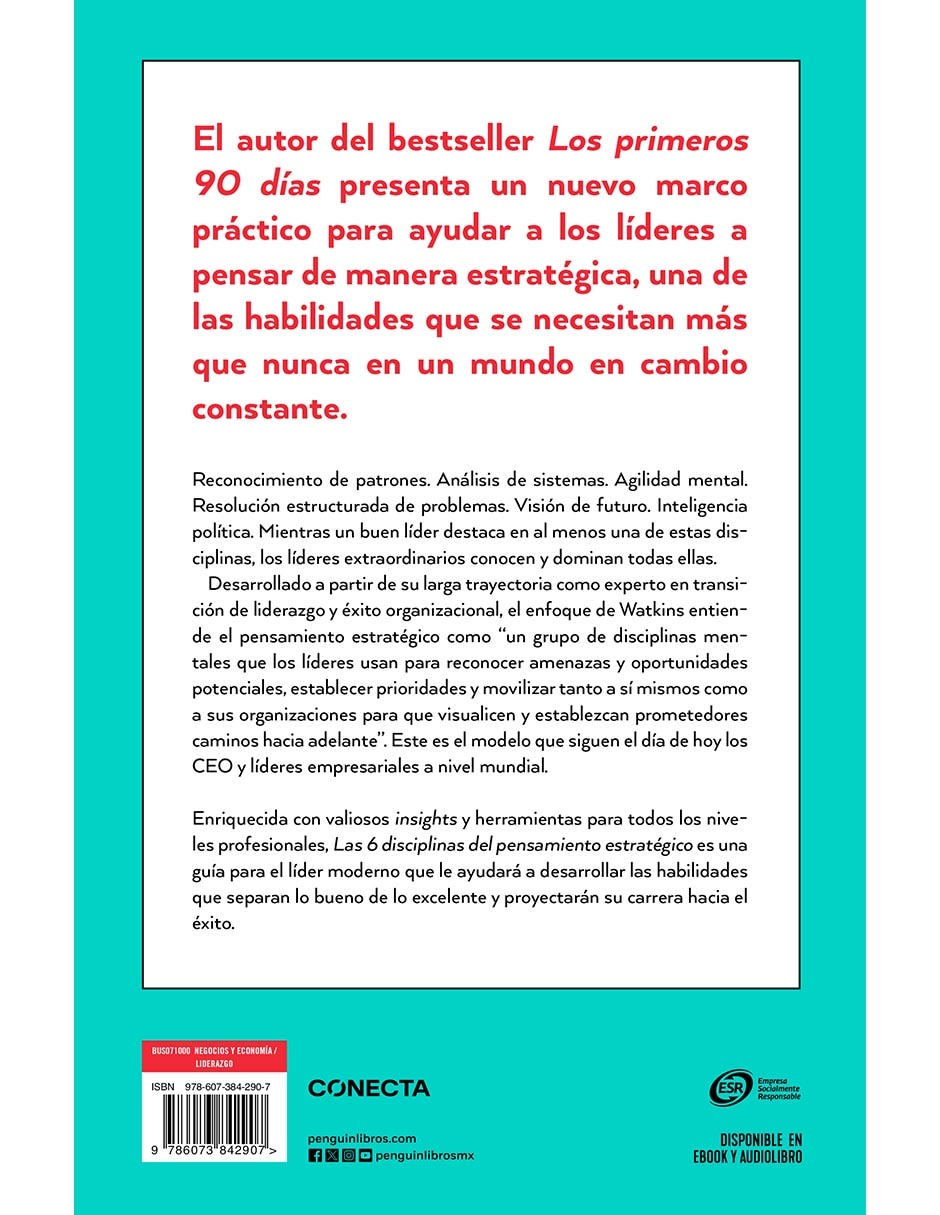 Libro Las 6 Disciplinas del Pensamiento Estratégico de Michael Watkins