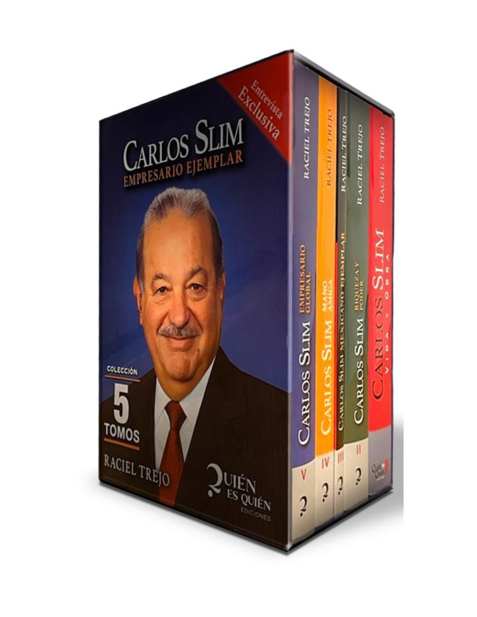 Imagen de producto Libro Libro Carlos slim empresario ejemplar colección completa de Raciel Trejo