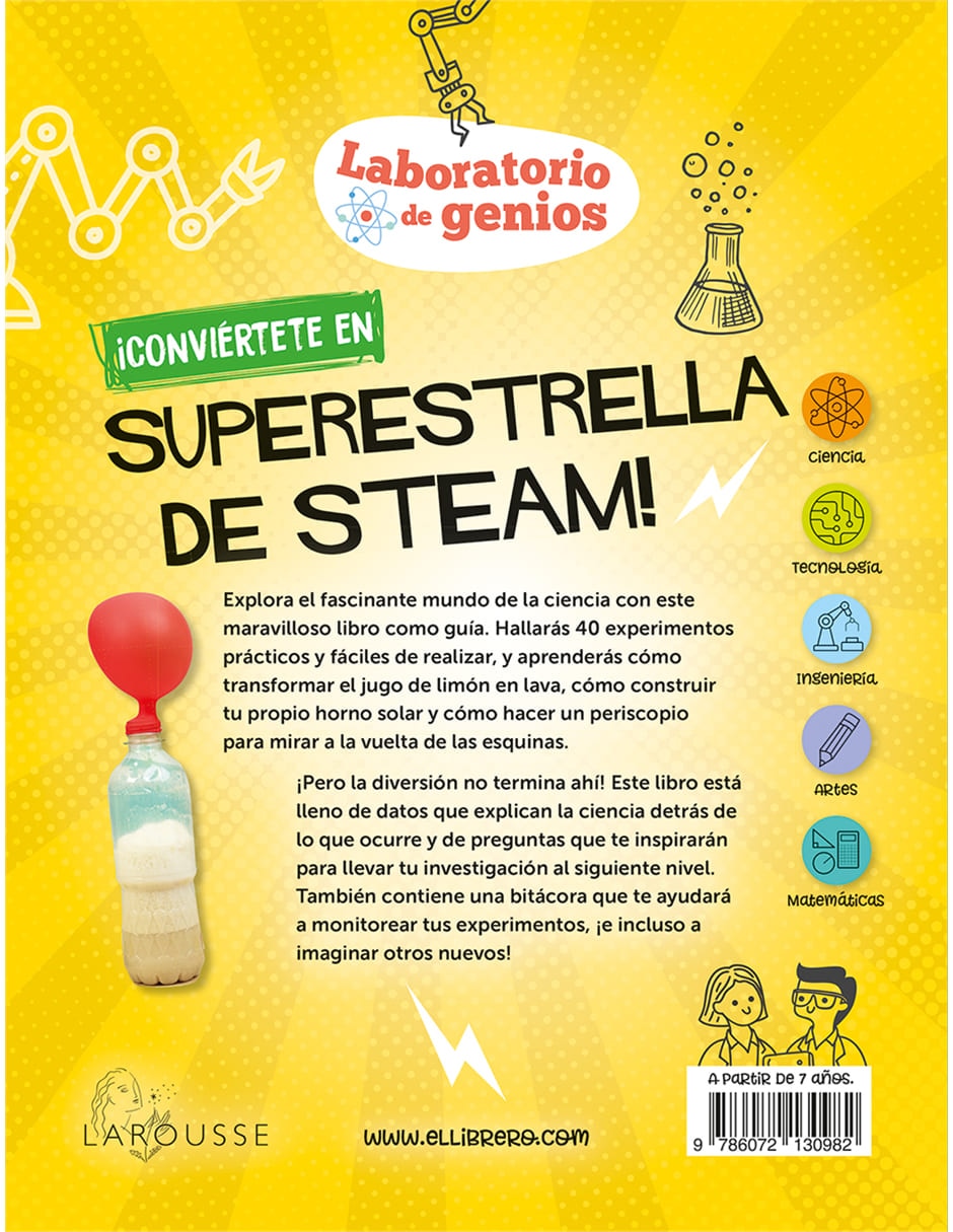 Libro Laboratorio de genios experimentos de ciencias de Williams, Victoria M