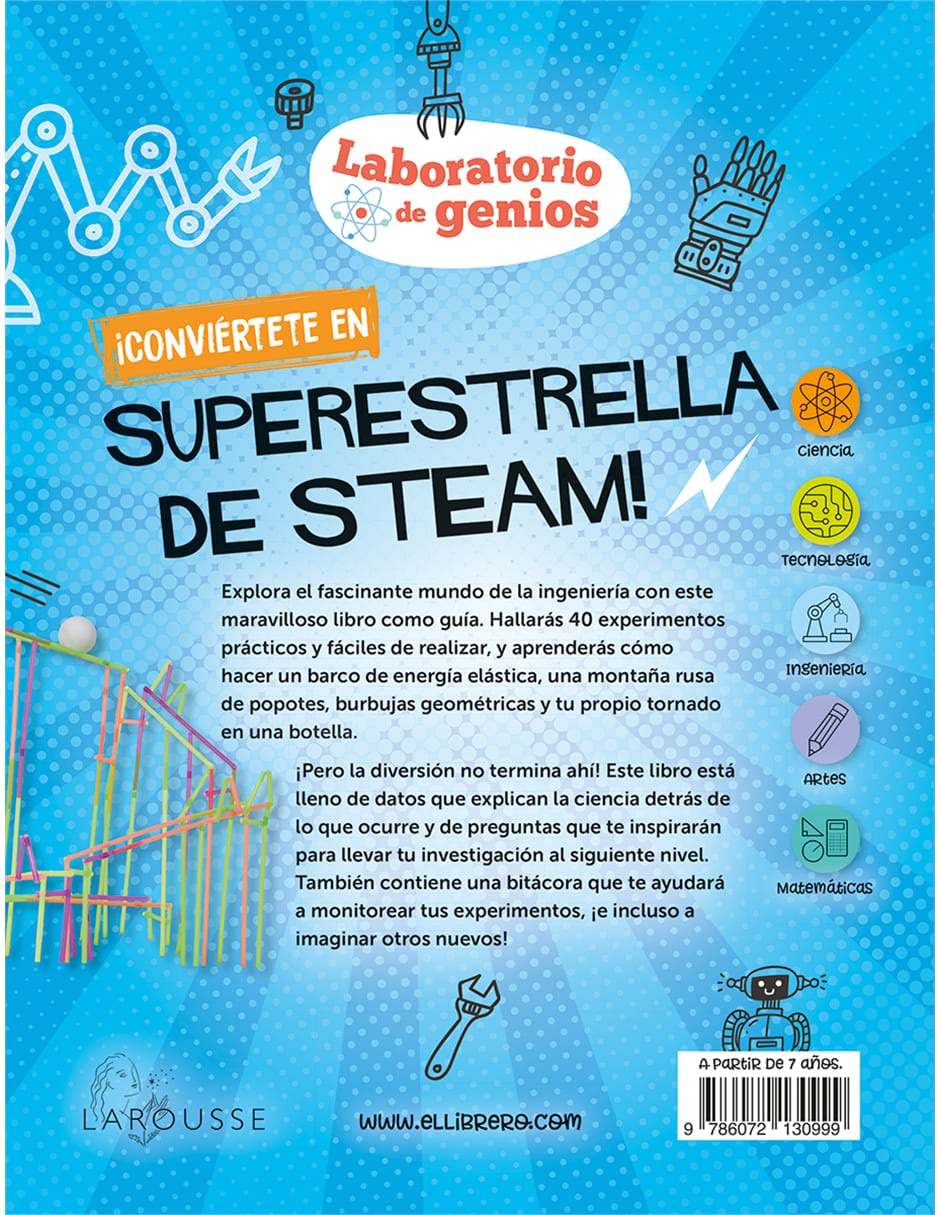 Libro Laboratorio de genios experimentos de ingeniería de Luckett, Kate