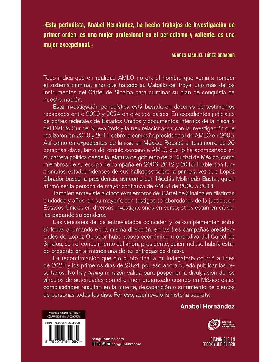 Libro La historia secreta de Anabel Hernandez