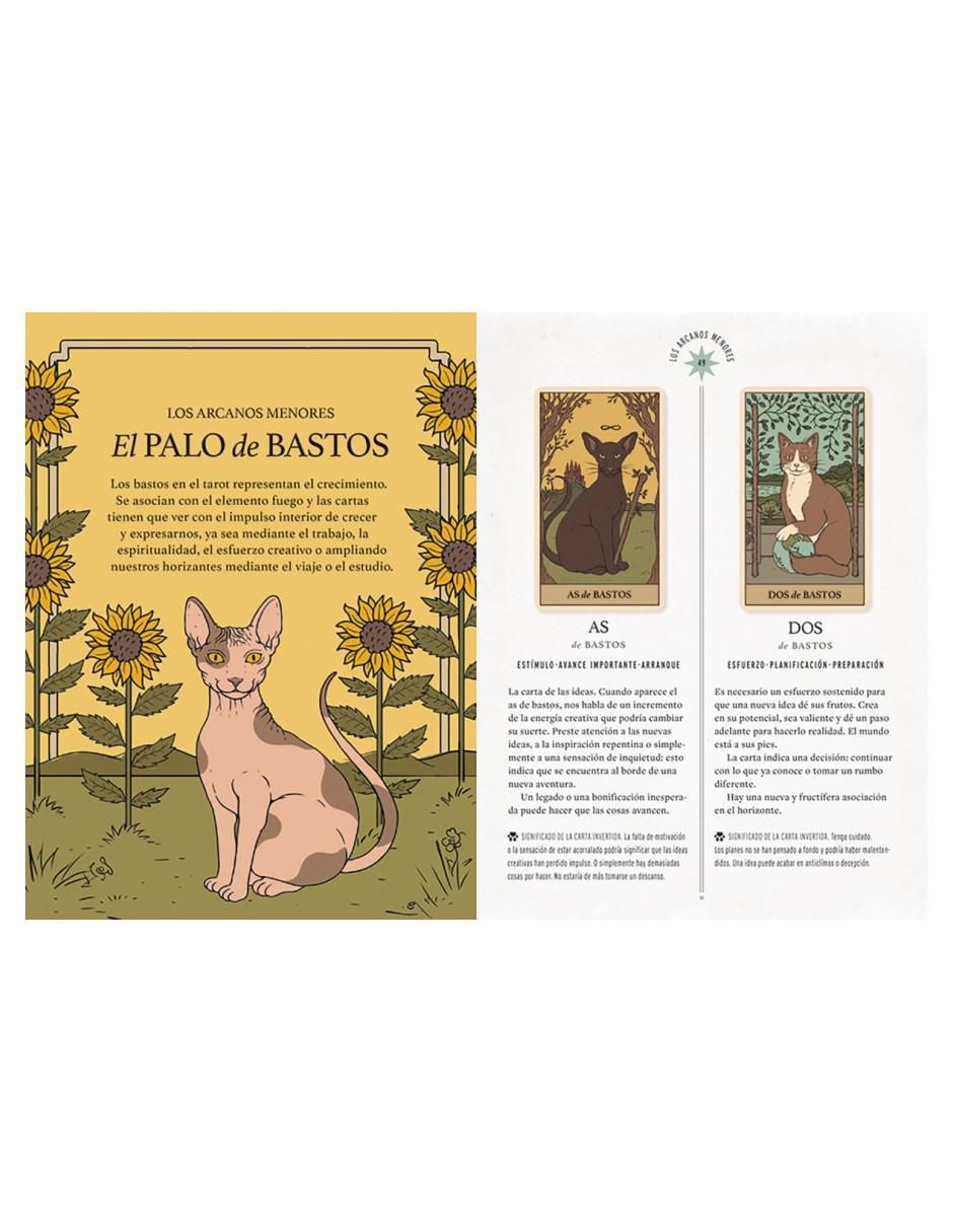 Libro El Tarot de Los Gatos: Manual y Baraja de 78 cartas de Catherine Davidson 2