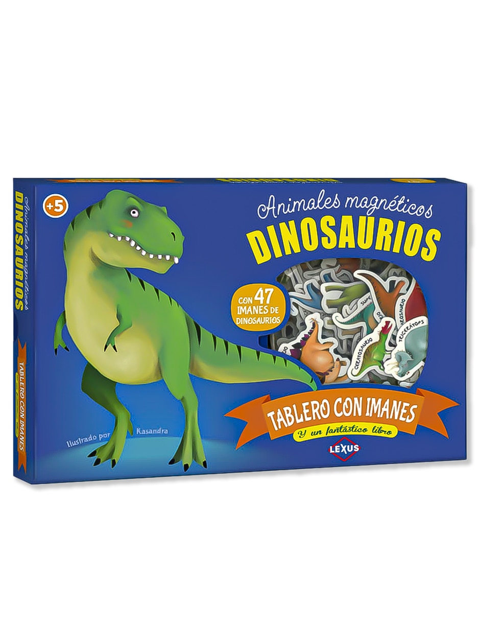 Imagen de producto Animales magnéticos Dinosaurios - tablero con imanes y un fantástico libro de Susaeta Ediciones
