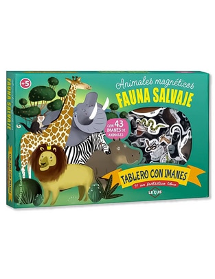 Imagen de producto Libro Animales magnéticos Fauna salvaje - tablero con imanes y un fantastico libro de Susaeta Ediciones