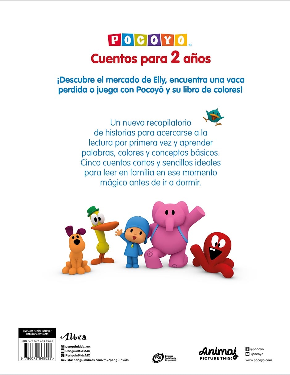 Libro Cuentos para 2 años de Animaj