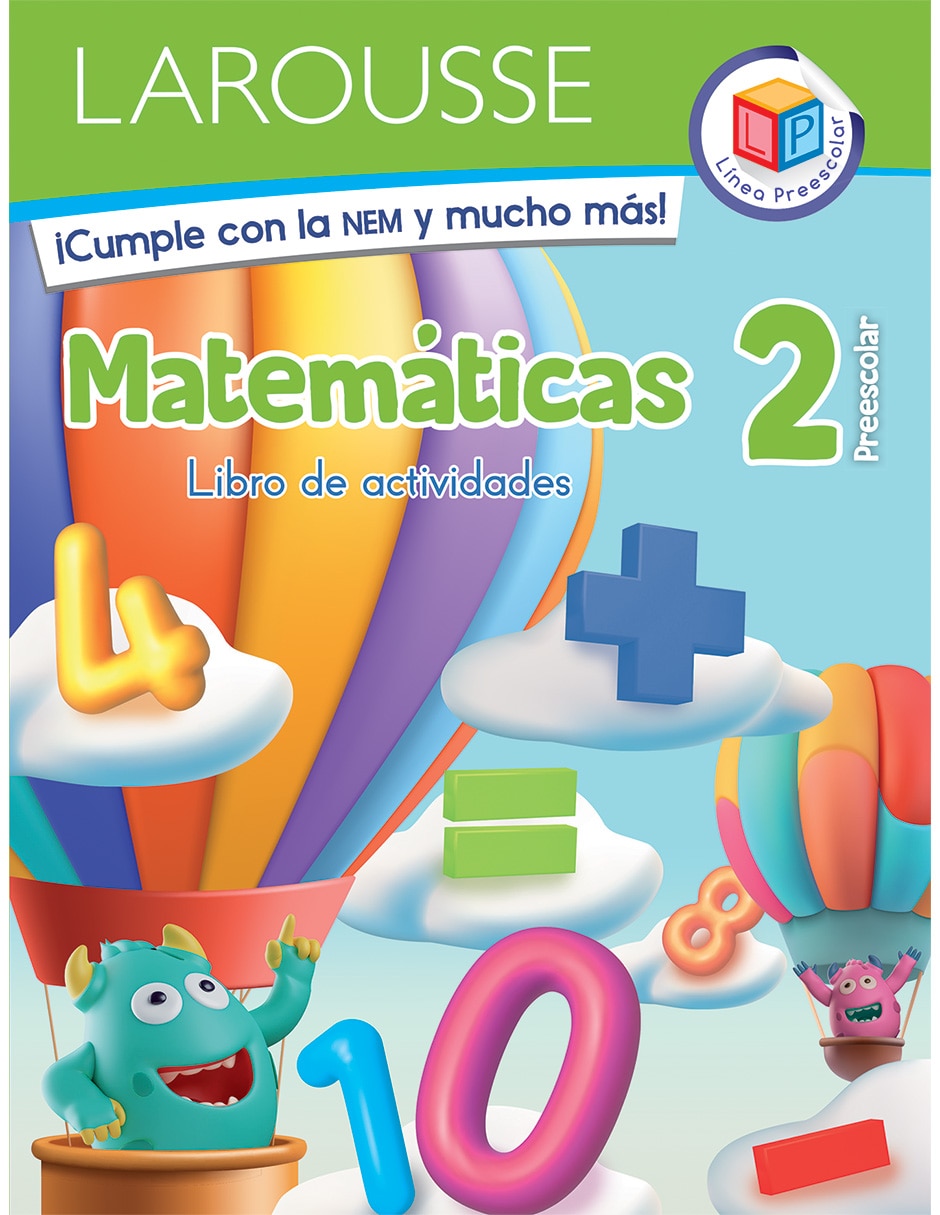 Libro Preescolar Matemáticas 2 de Ediciones Larousse