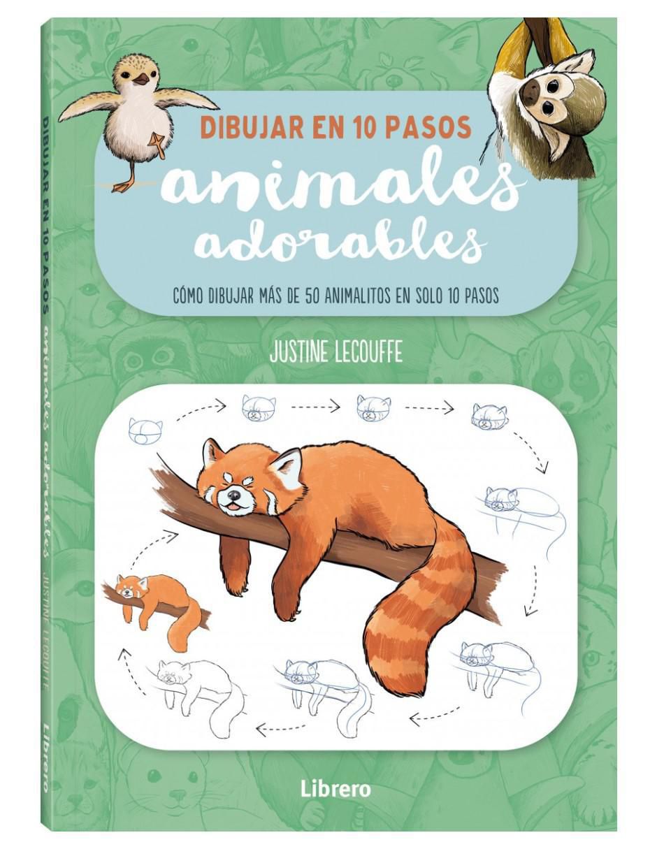 Libro Dibujar en 10 pasos: Animales adorables de