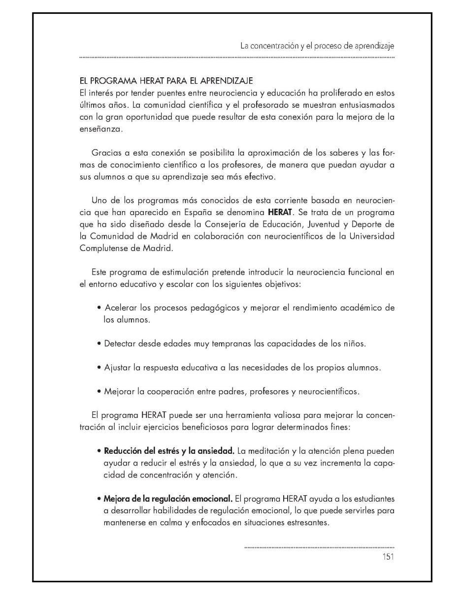 Libro Técnicas para mejorar la concentración de 3