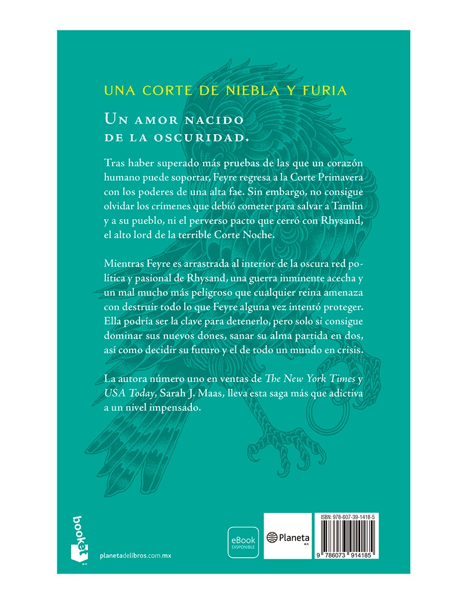 Libro Una Corte De Niebla Y Furia de Sarah J Maas 4