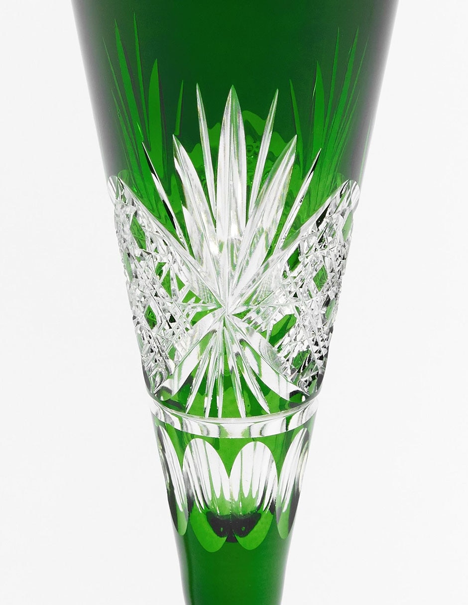 Copa para vino rosado Antique Cut de cristal 4 piezas