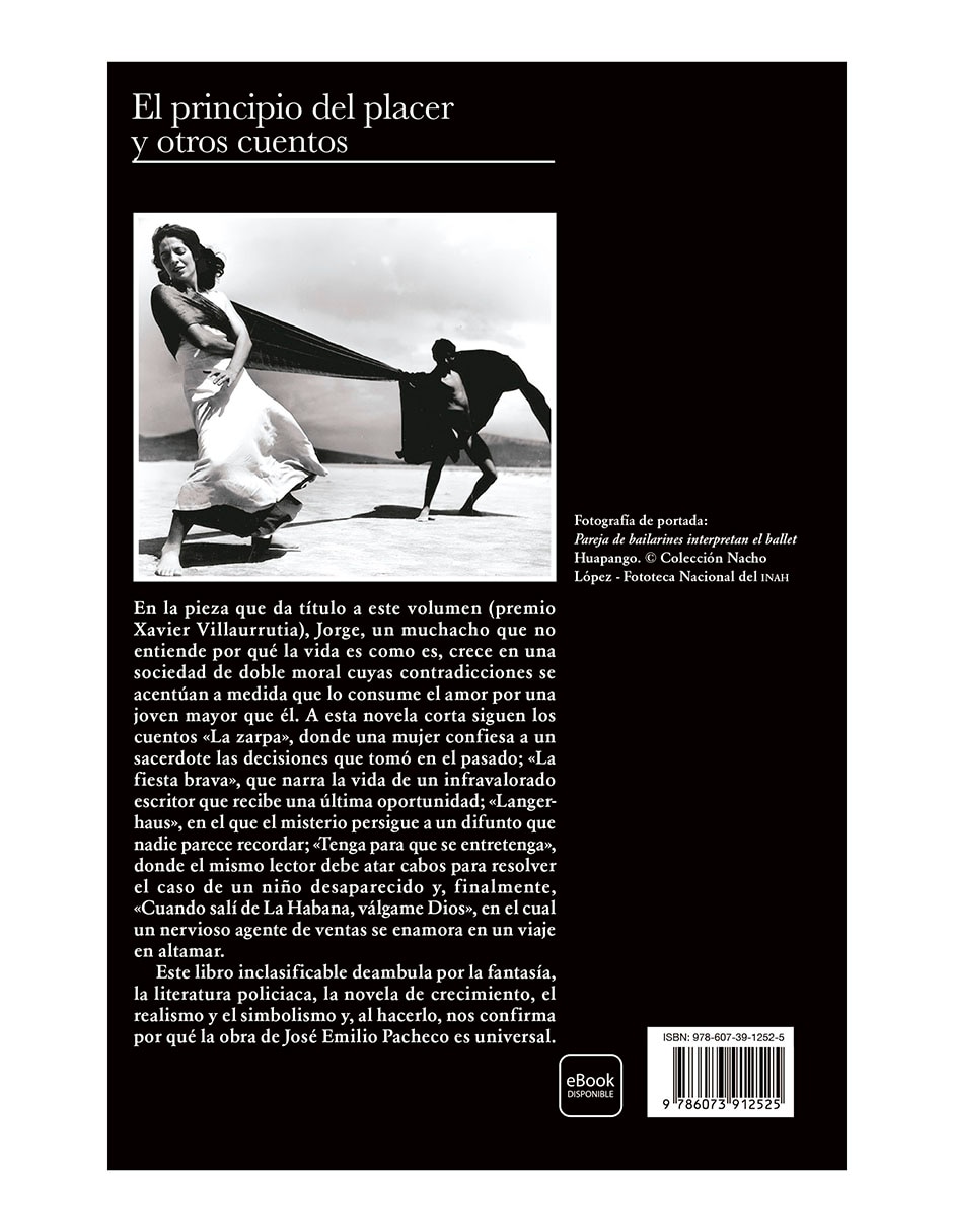Libro El principio del placer y otros cuentos de Jose Emilio Pacheco
