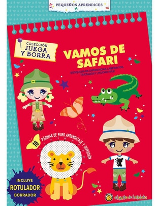 Libro Vamos de Safari (Juega y Borra) de Editorial Guadal Libro Vamos de Safari (Juega y Borra) de Editorial Guadal