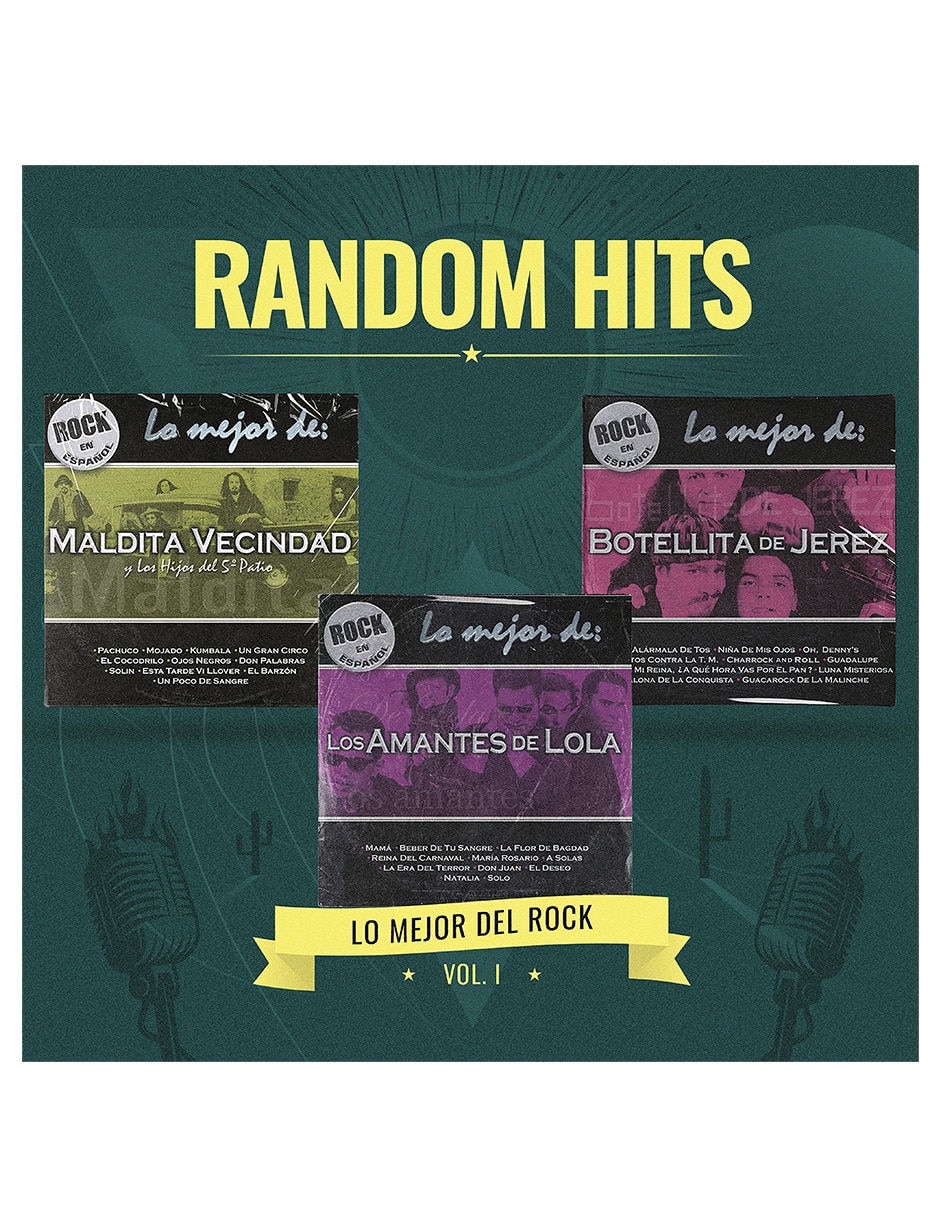 Random Hits Lo Mejor Del Rock Vol. 1 3 CDs Random Hits Lo Mejor Del Rock Vol. 1 3 CDs
