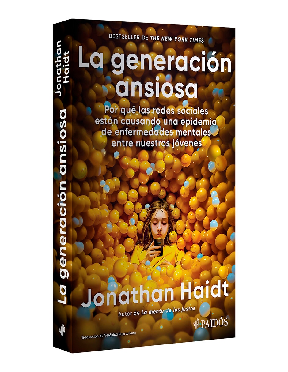 Libro La generación ansiosa de Jonathan Haidt