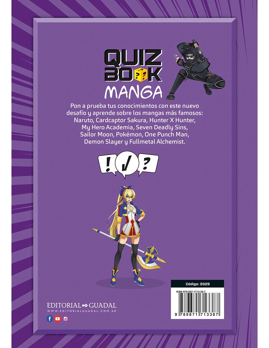 Libro Quiz Book: Manga de Editorial Guadal