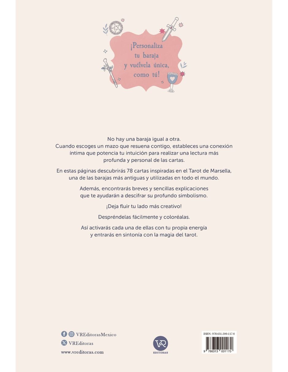 Libro Tarot Para Colorear de Céline Camoun Y Élodie Ascenci
