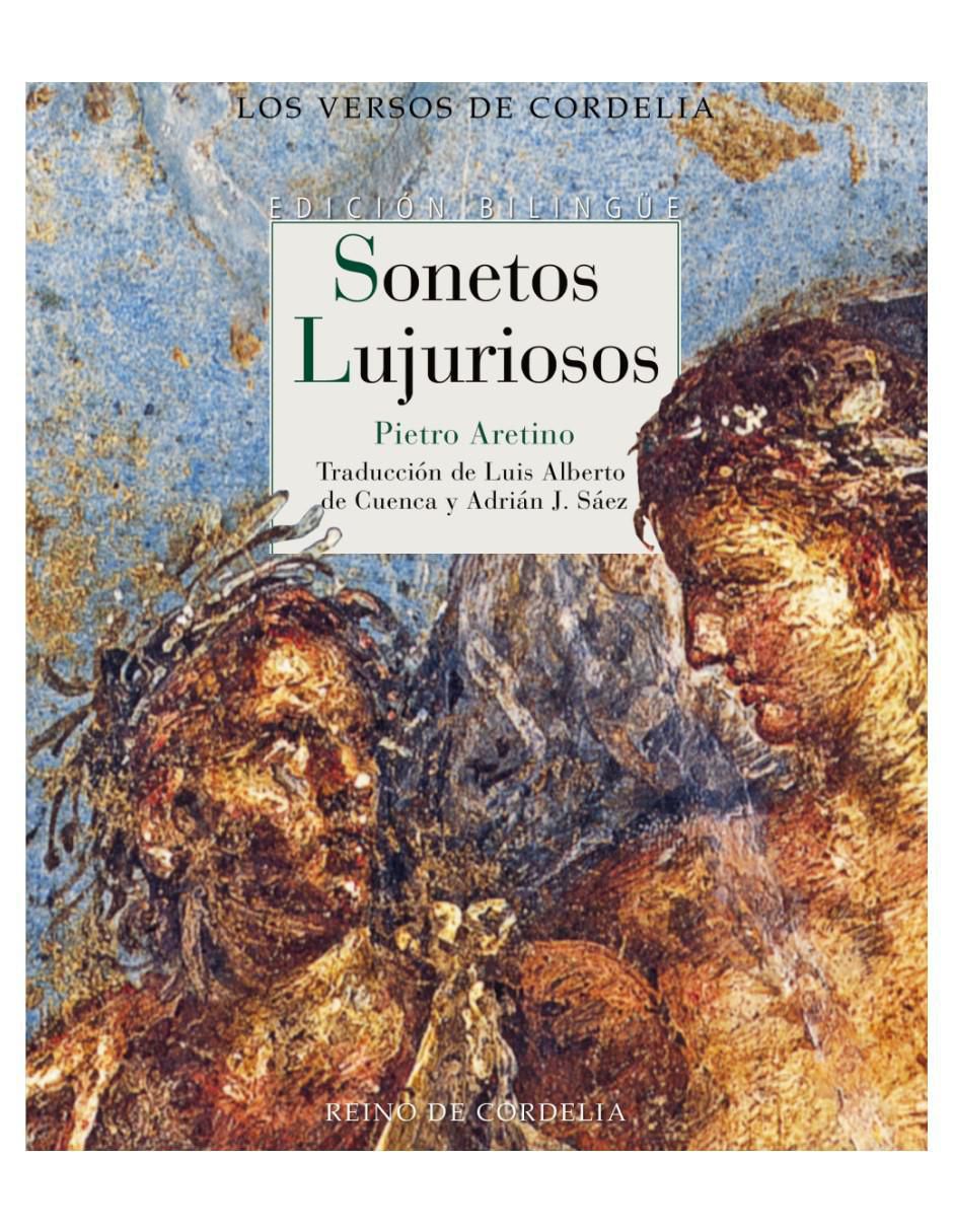 Libro Sonetos Lujuriosos de Pietro Aretino Libro Sonetos Lujuriosos de Pietro Aretino