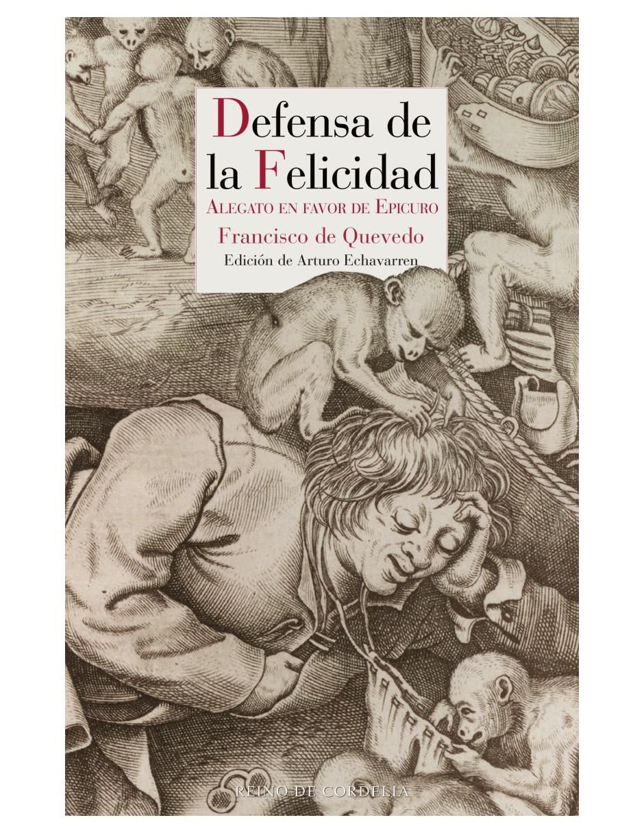 Libro Defensa de la felicidad de Francisco De Quevedo
