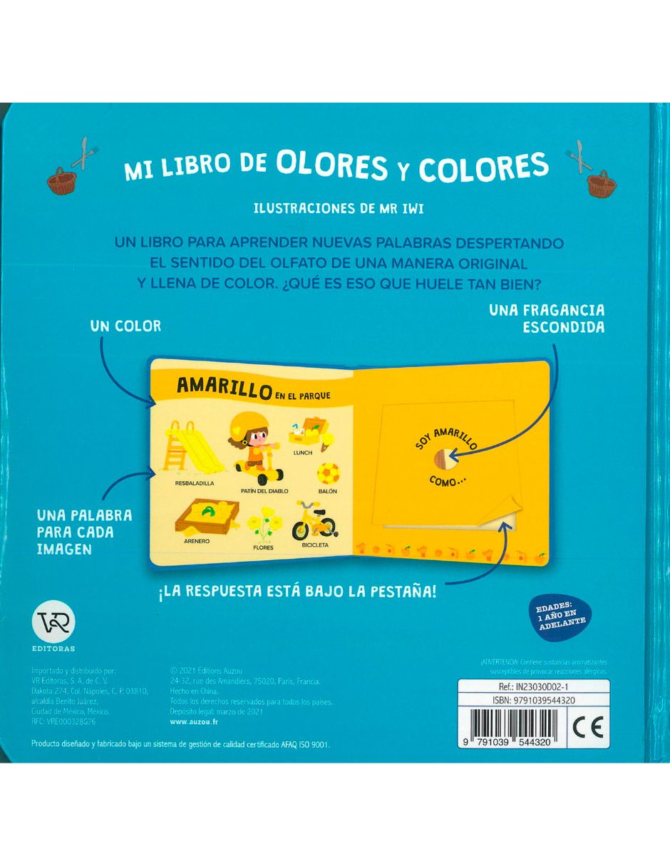 Mi Libro de Olores y Colores: Mi Día de Auzou