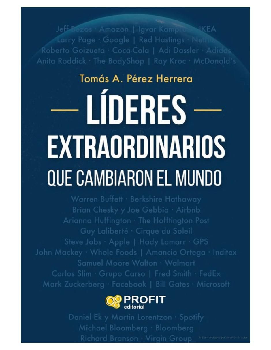 Libro Líderes Extraordinarios Que Cambiaron El Mundo de Tomás A. Pérez Herrera Libro Líderes Extraordinarios Que Cambiaron El Mundo de Tomás A. Pérez Herrera