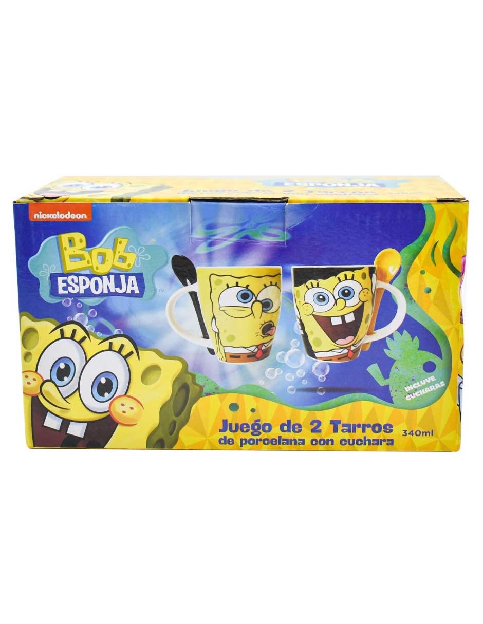 Set de tazas infantil Bob Esponja 4 piezas 3