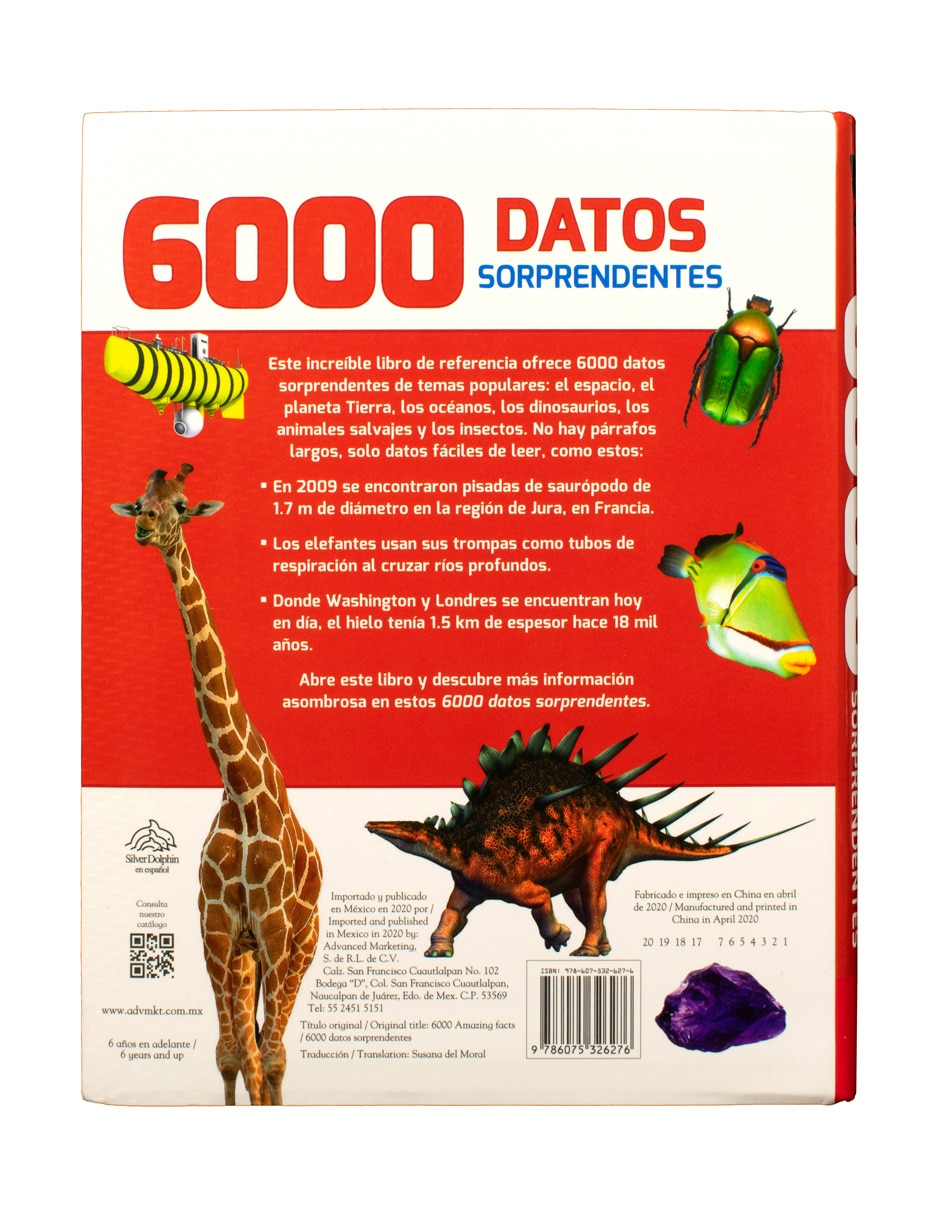 Libro 384 Paginas: 6000 Datos Sorprendentes de Silver Dolphin