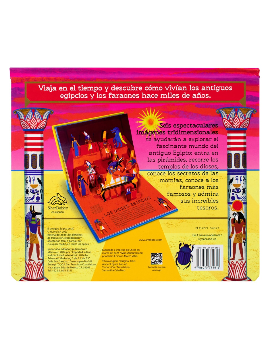 Libro Civilizaciones El Antiguo Egipto En 3D de Silver Dolphin