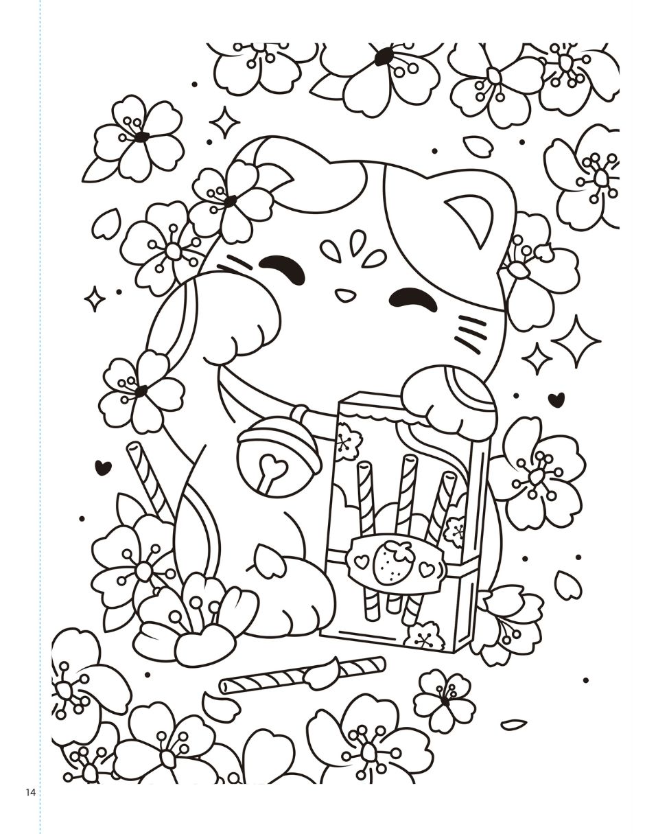 Libro Coloreanding Kawaii de María M. Aguilar / Julissa Díaz Ramírez