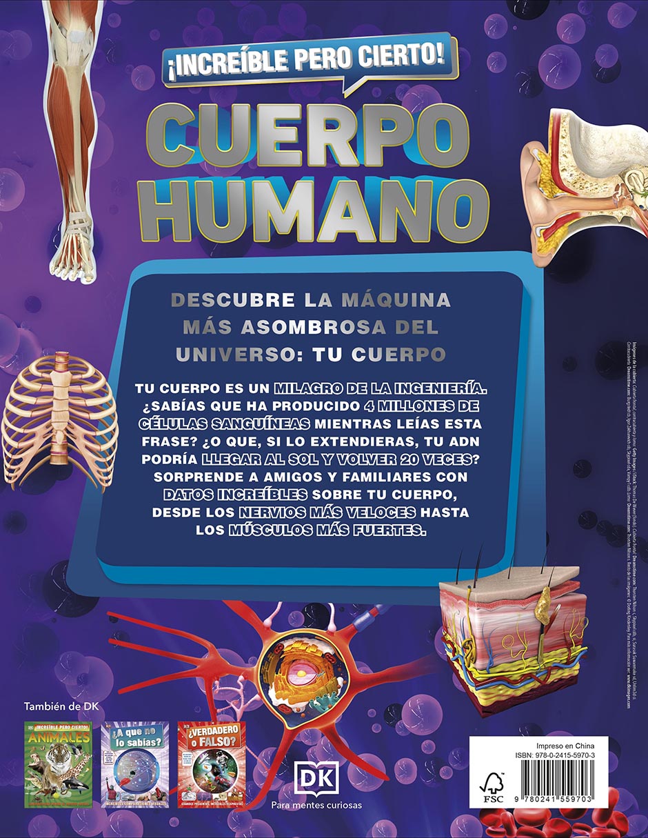 Libro ¡Increíble pero Cierto! Cuerpo Humano de DK