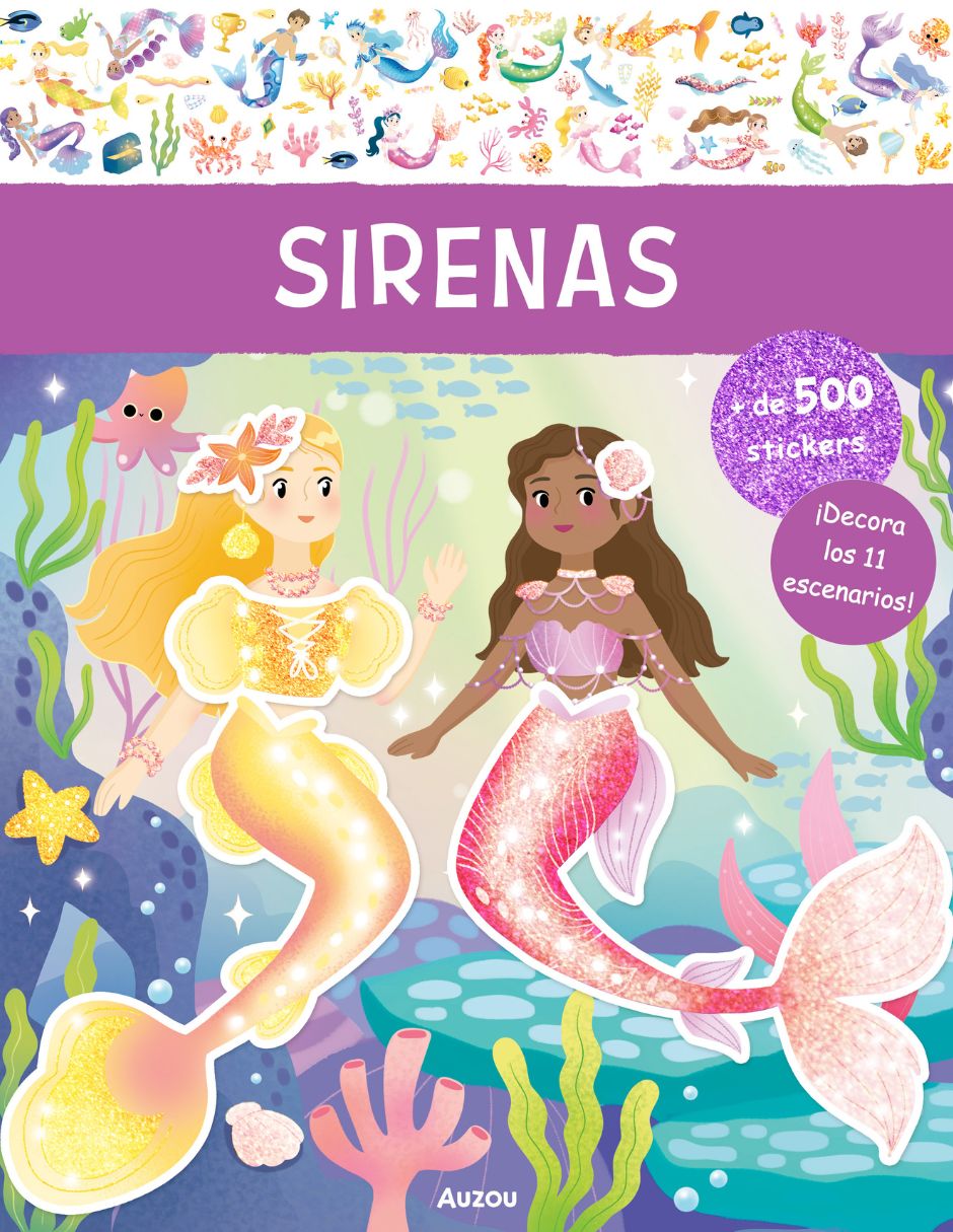 Libro de Stickers de Sirenas de Auzou