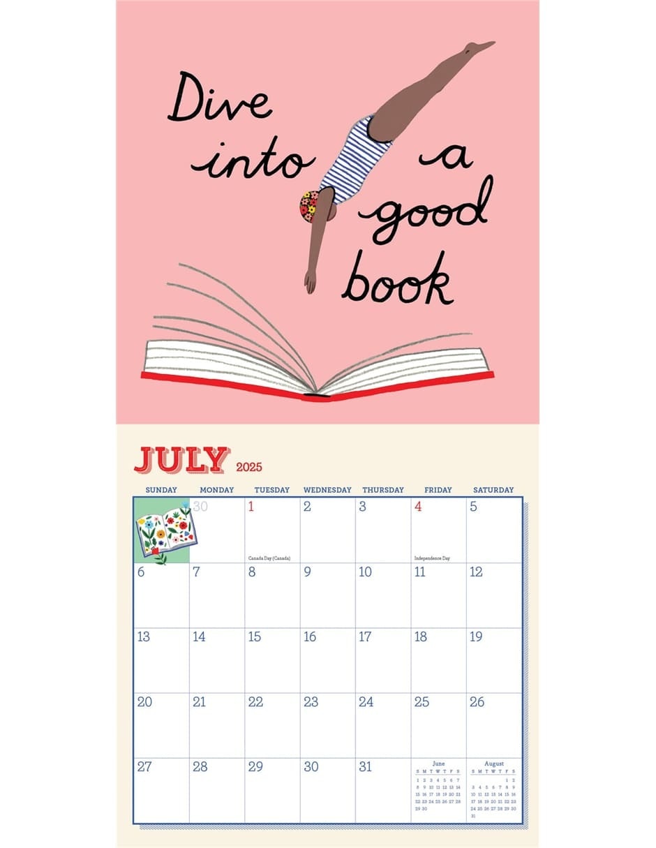Calendario de pared Workman Publishing Company Book Nerd