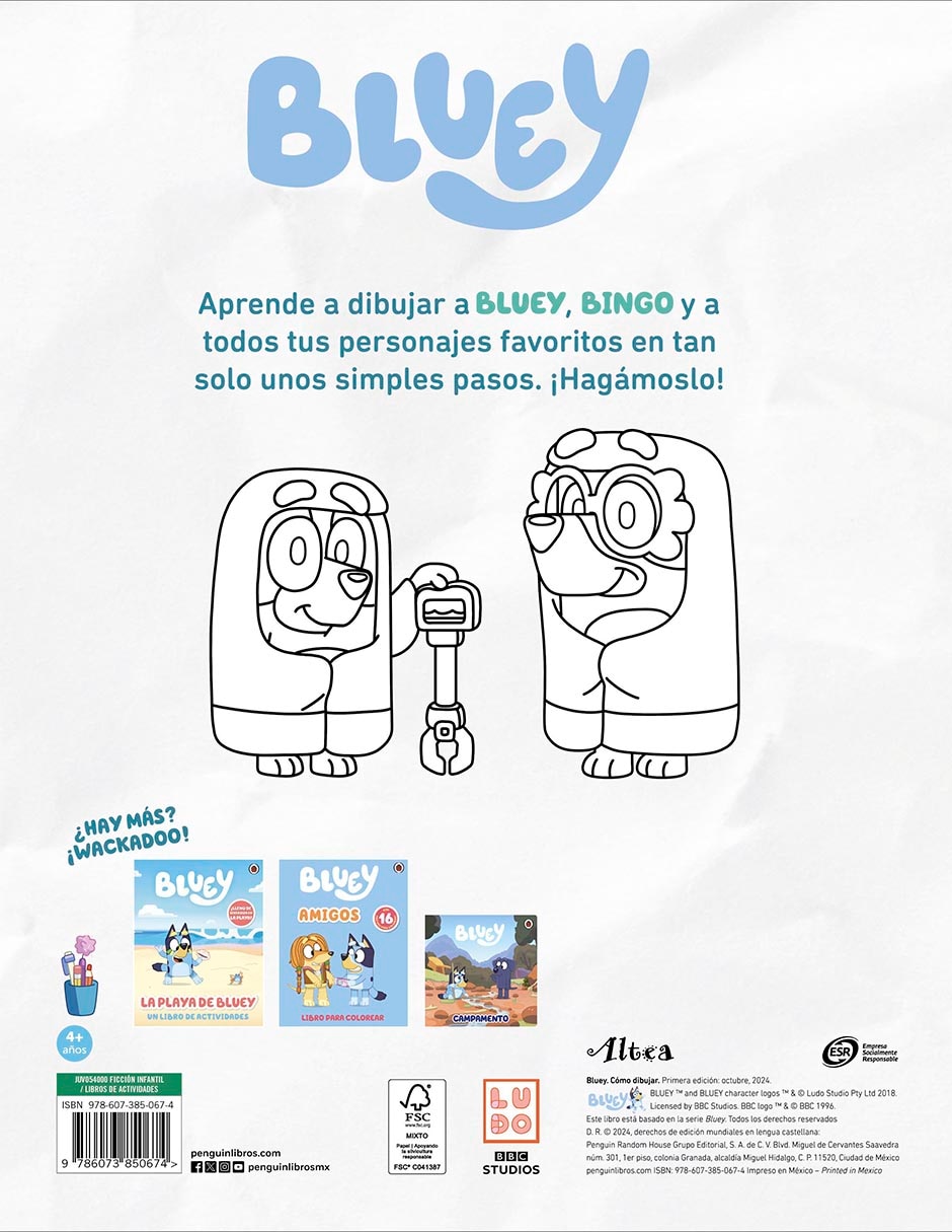 Libro Bluey: Cómo dibujar de Ladybird Books 2