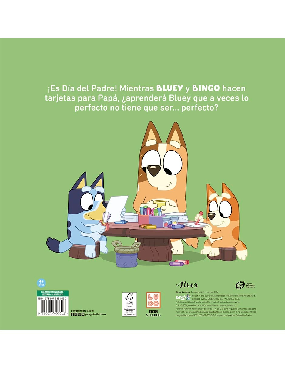 Libro Bluey Un Cuento Perfecto de Ladybird Books 2