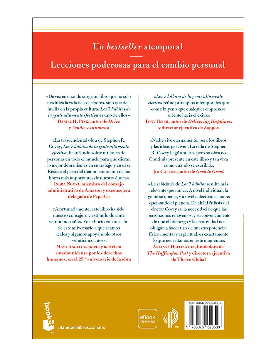 Libro Los 7 hábitos de la gente altamente efectiva de Stephen R. Covey