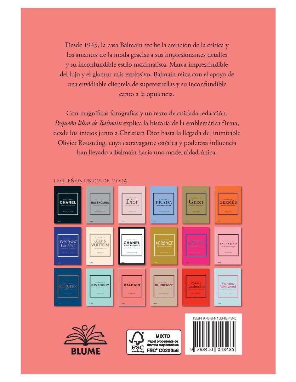 Libro Pequeño libro de Balmain de Karen Homer 2
