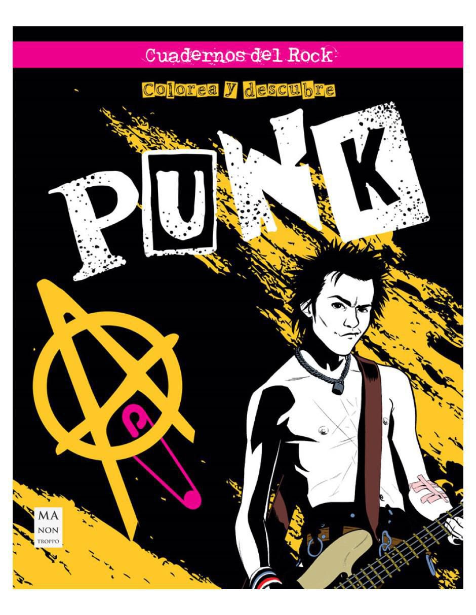 Libro Punk: Colorea y descubre de Fernando López Casado