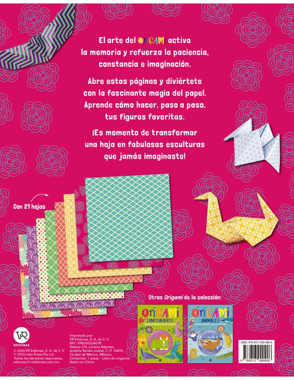 Libro de Actividades Origami Tradicional de Lake Press Pty. Ltd 6