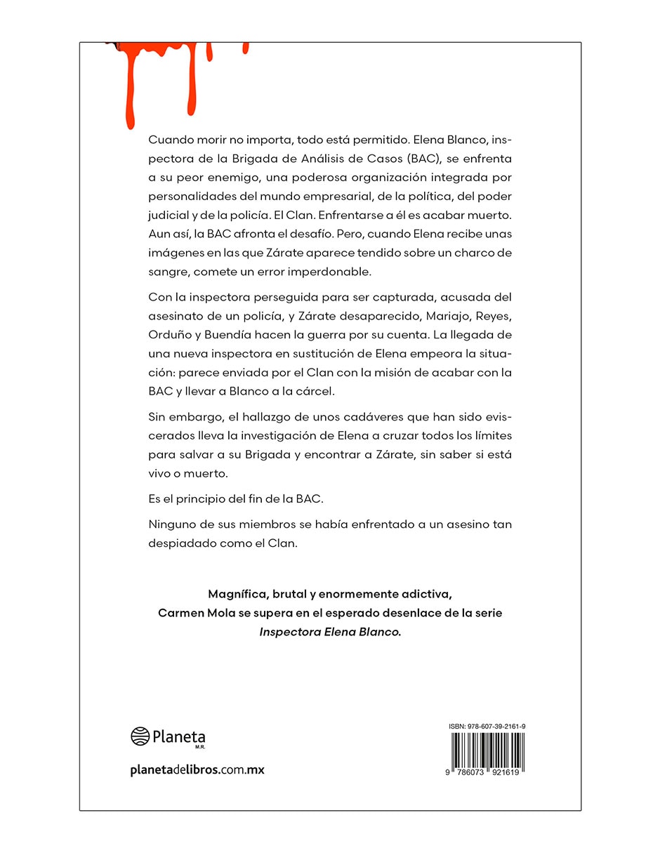 Libro El Clan (Inspectora Elena Blanco 5) de CARMEN MOLA