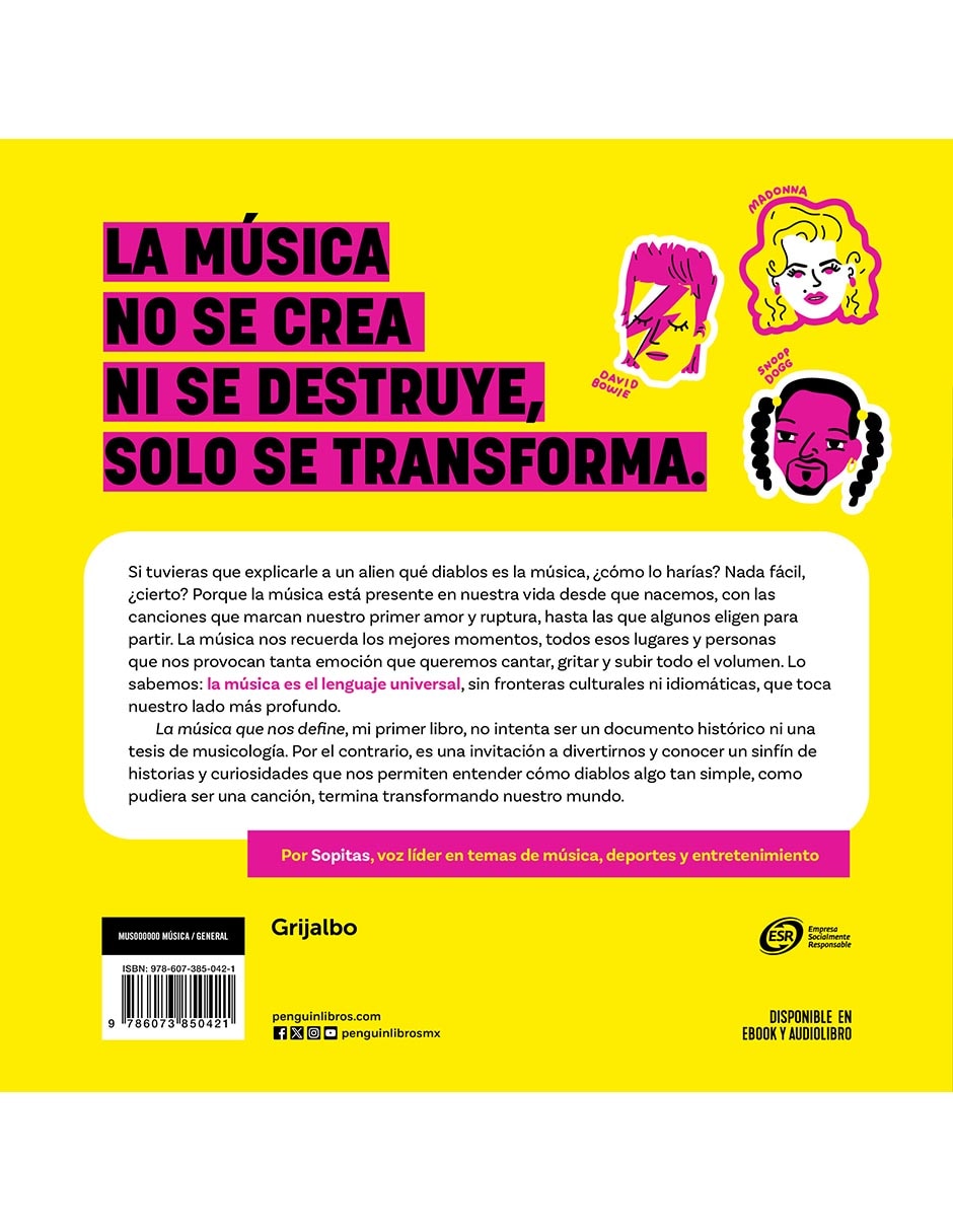 Libro La Música Que Nos Define de Sopitas 2