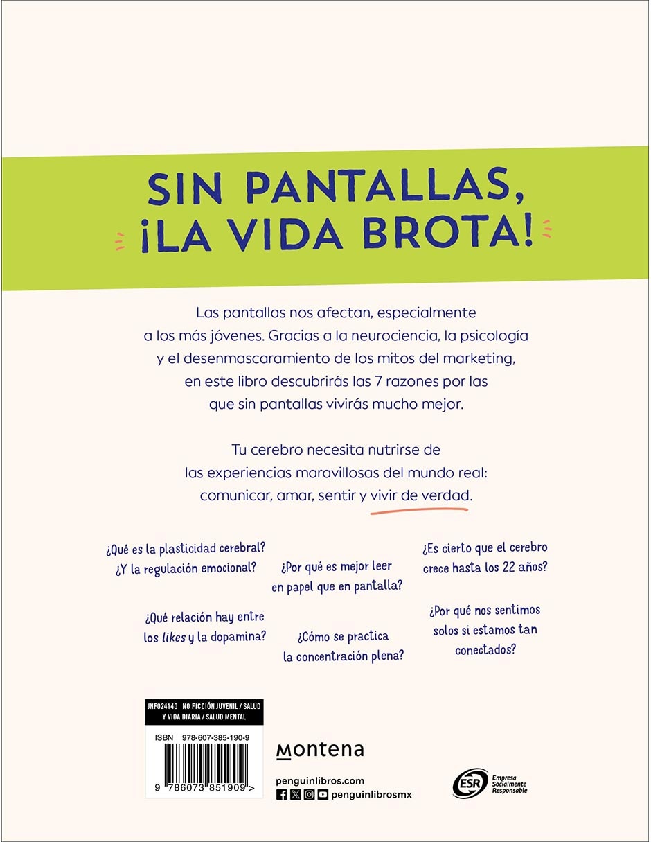 Libro Sin Pantallas Siento Y Pienso Mejor de Francisco Villar/Sara Caballería