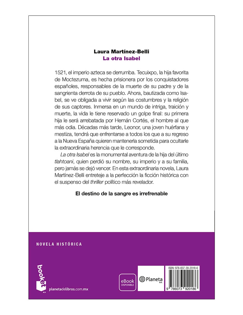 Libro La otra Isabel de Laura Martínez-Belli 2