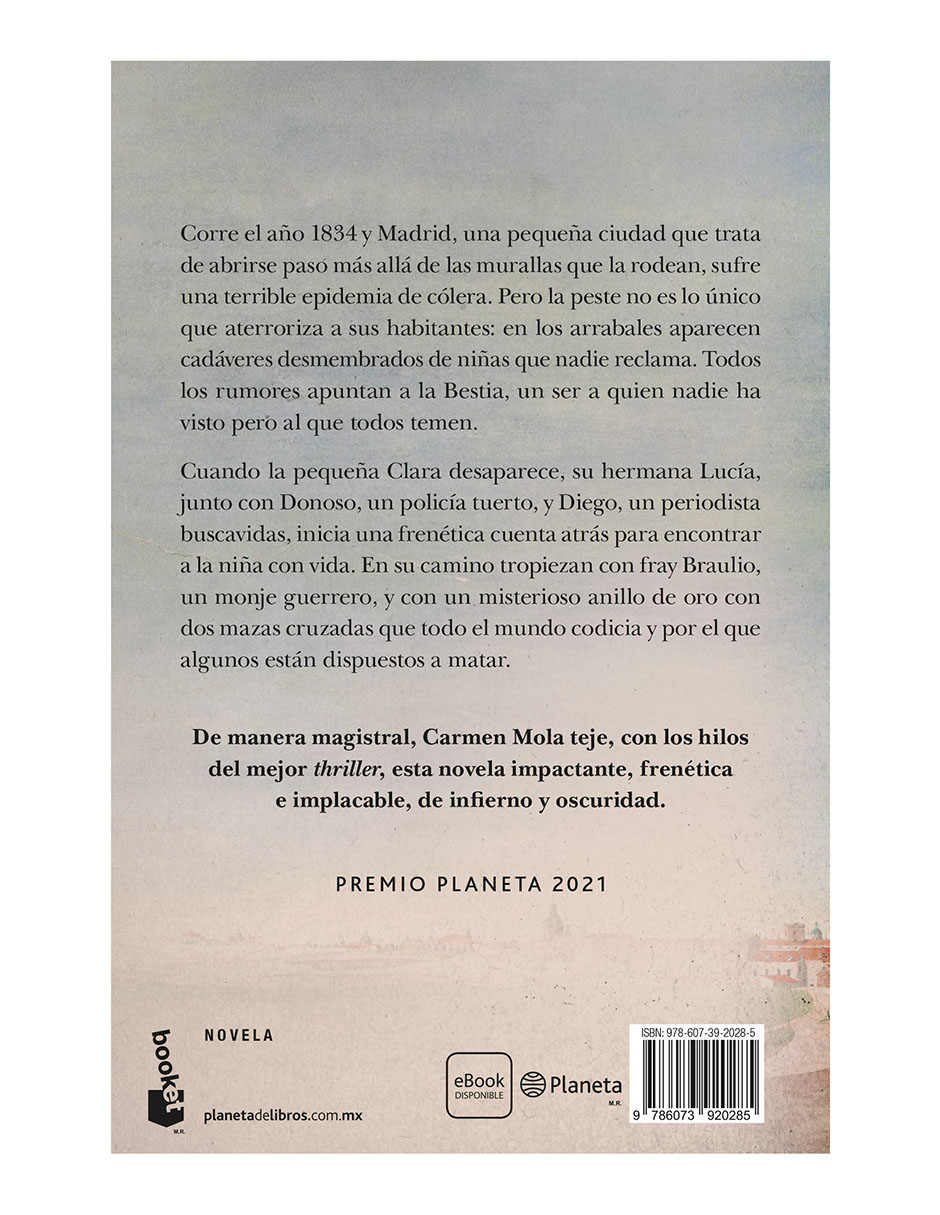 Libro La bestia de Carmen Mola