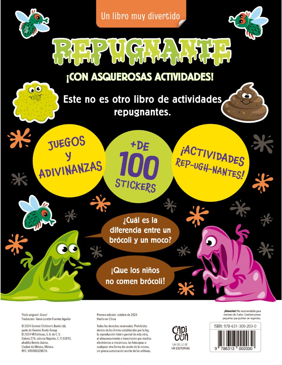 Repugnante, Libro de Actividades de Capicua 7
